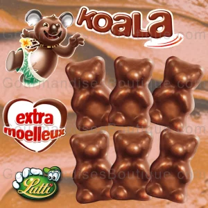 Chocolat au lait avec guimauve - Koala/Ourson Lutti délicieux (moelleux) avec une excellente senteur.