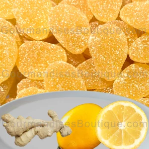 Délicieux bonbon Citron Goût Gingembre Haribo - Sucrerie/Friandise acidulée très bonne (épicée).